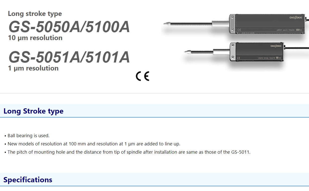 Ichiban Precision Sdn Bhd Ono Sokki Ono Sokki Linear Gauge Sensors